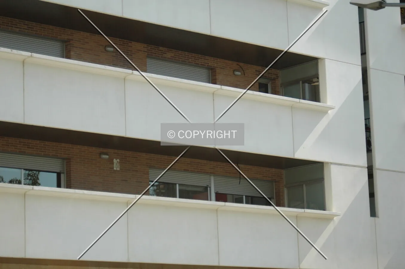 Balconies on the west side