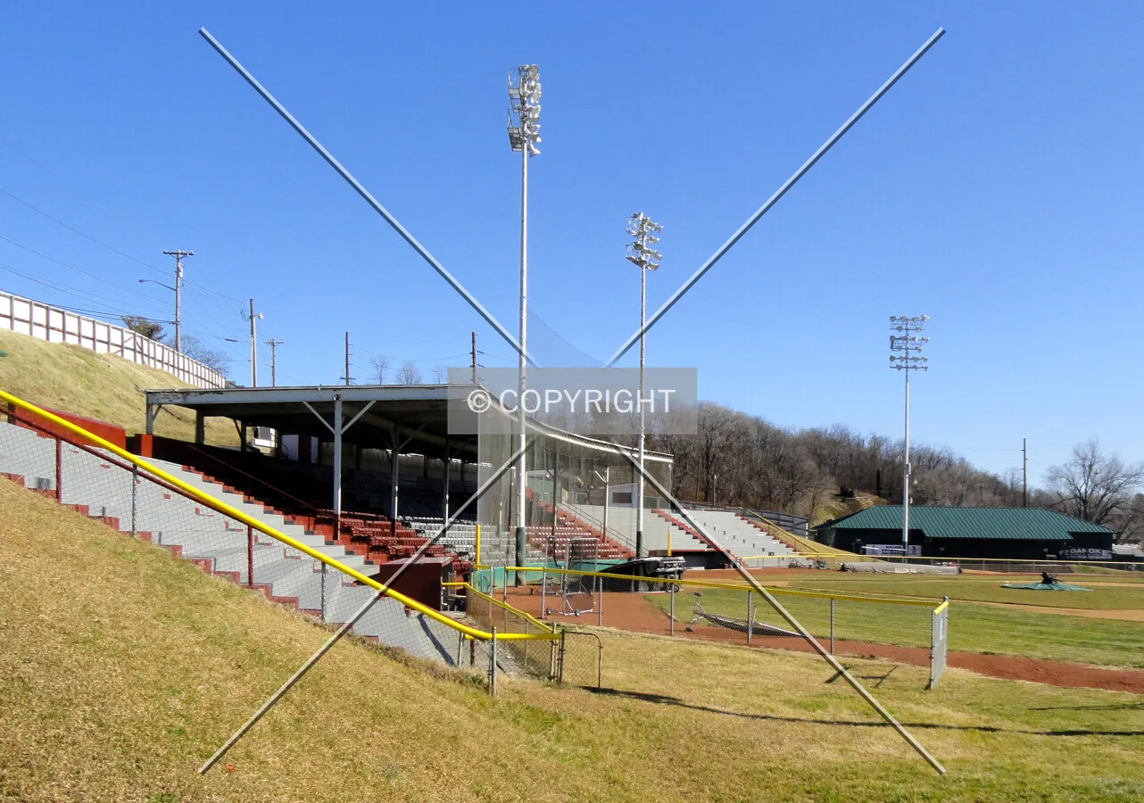 Grandstands from the west