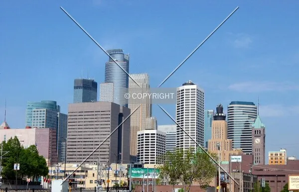 Partial skyline from near the Metrodome