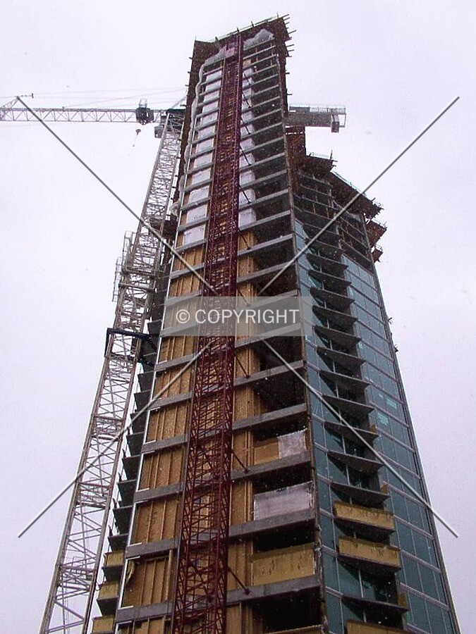 Looking up the east side