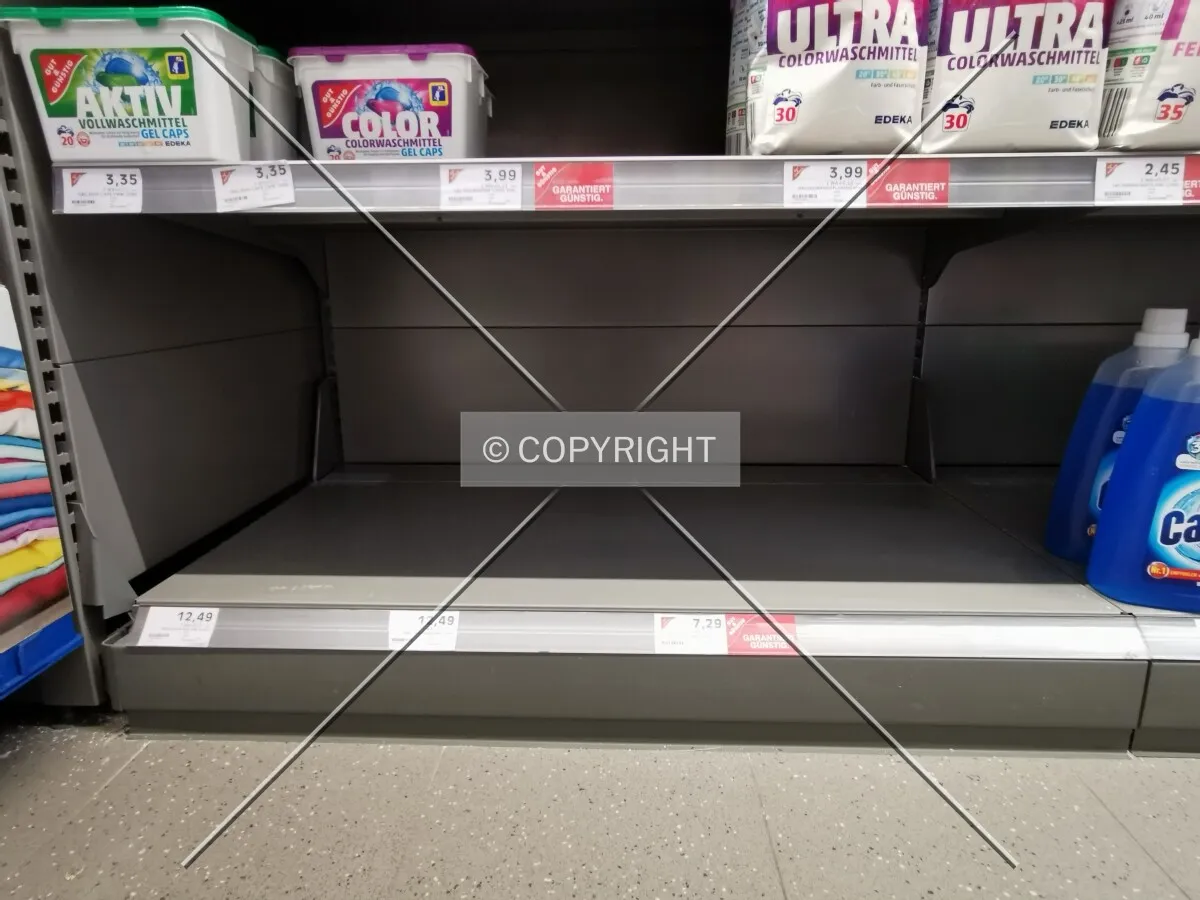 Empty shelves