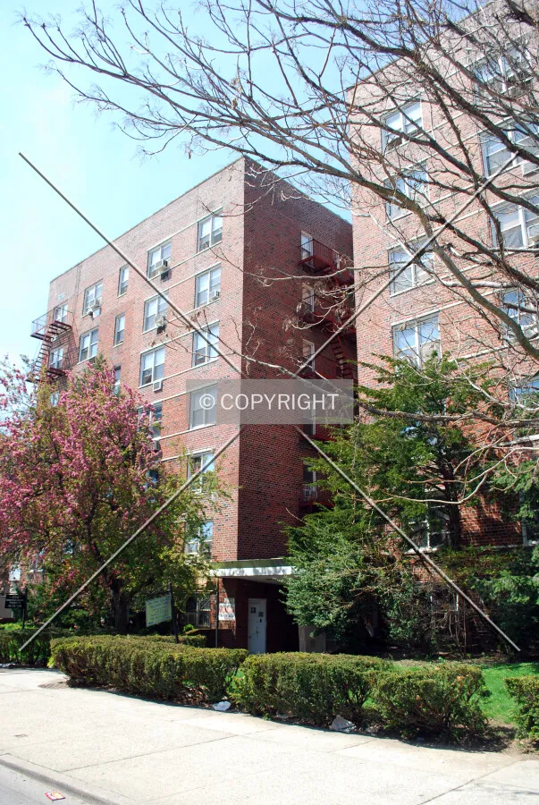 Viewed from the northeast along Ocean Parkway