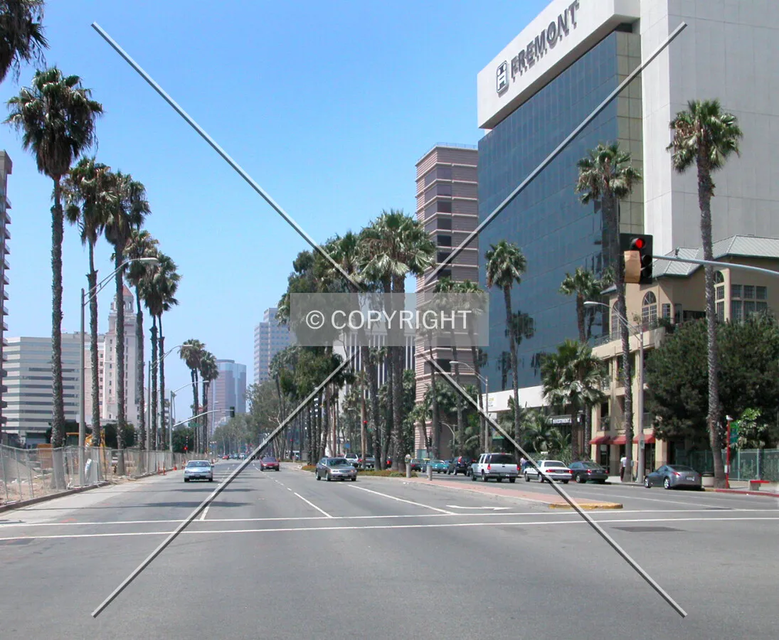 Looking west from Linden Street