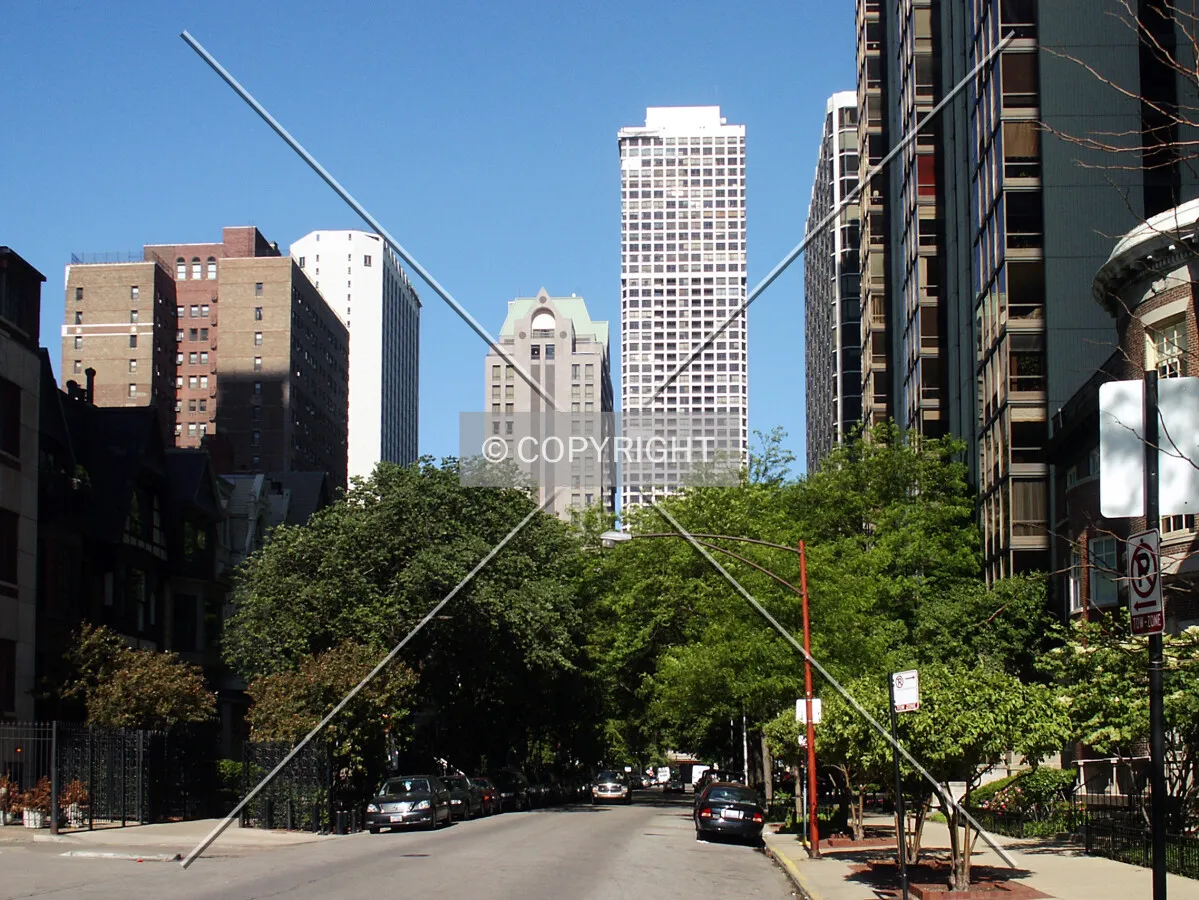 Looking west from Lake Shore Drive