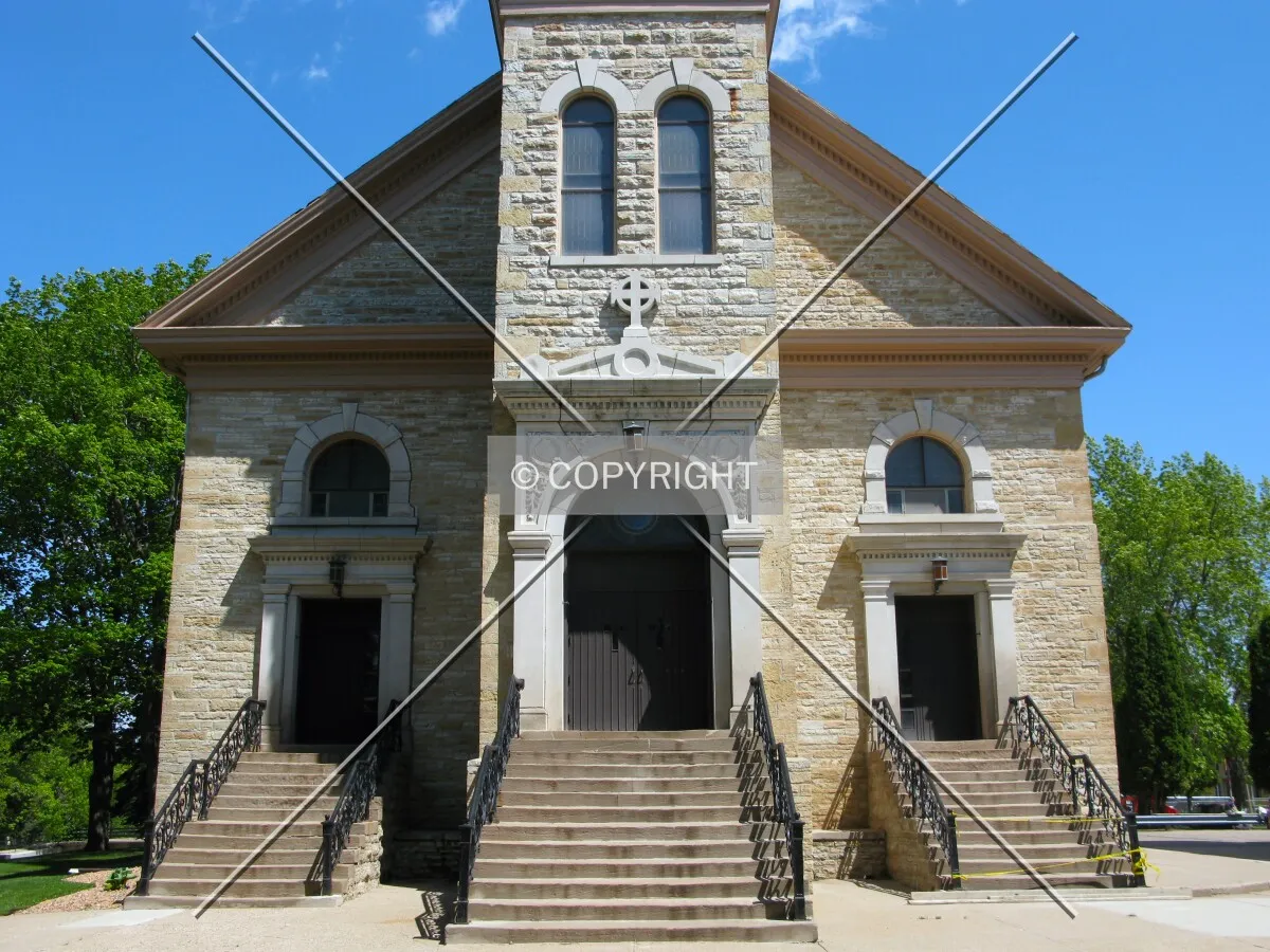 Main entrance to the sanctuary