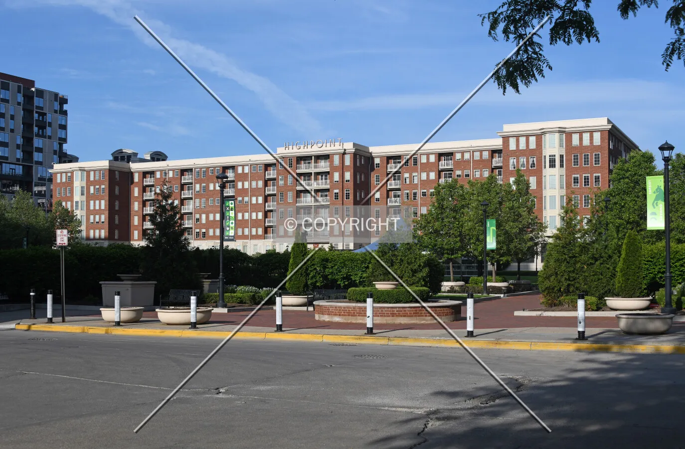 View from the northeast