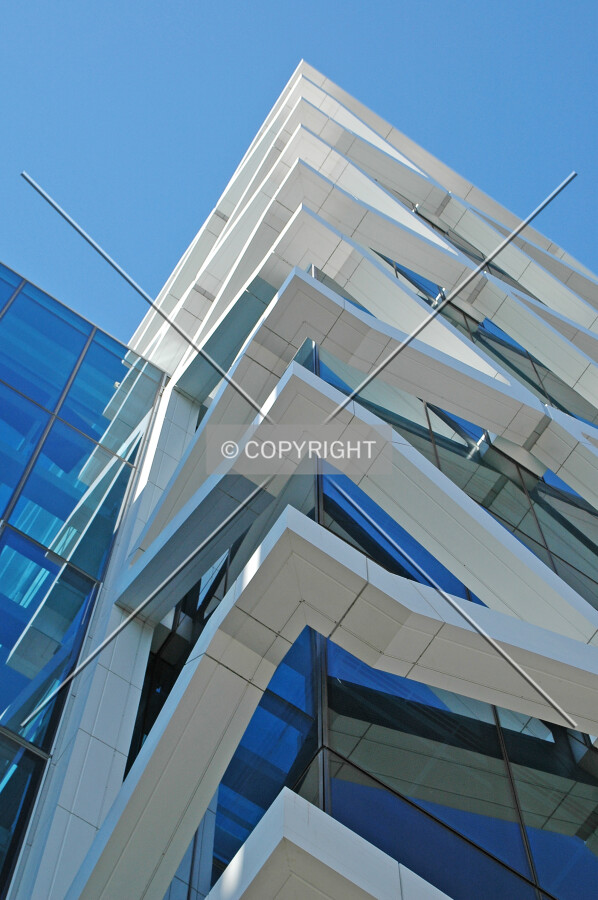 Underside detail of the external framework