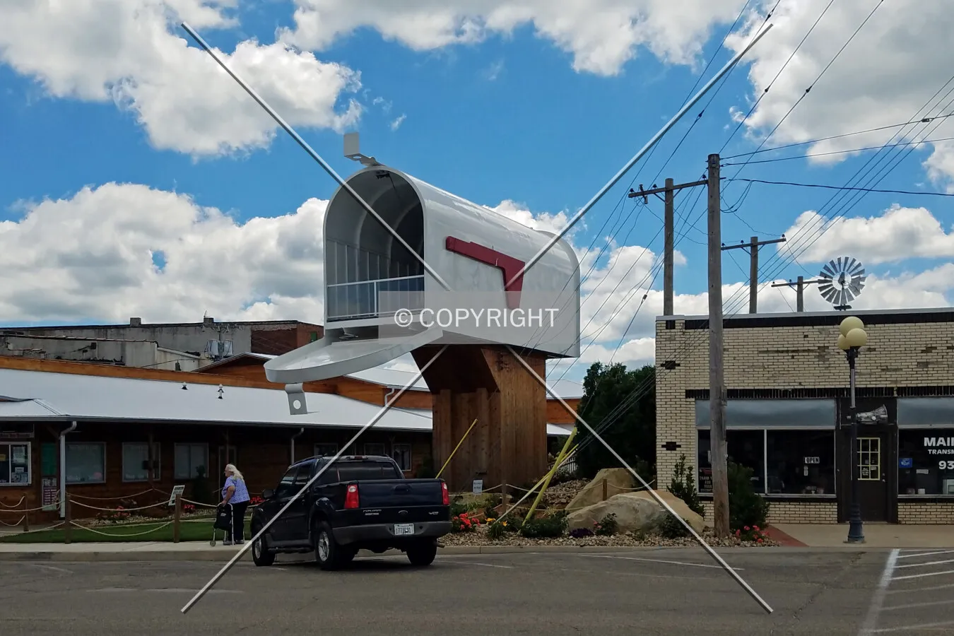 View from the northwest; July 29, 2017