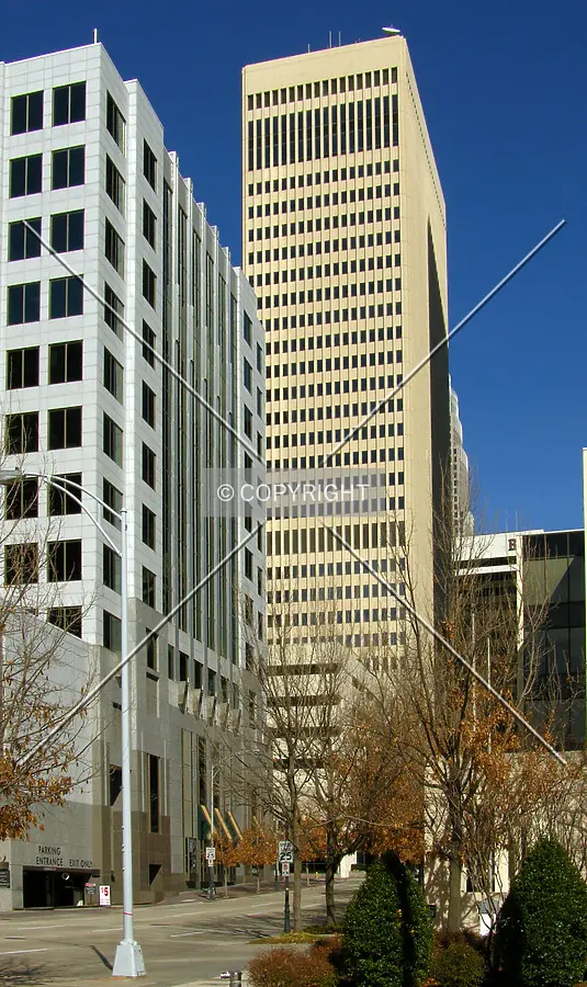 Looking north from the Charlotte Convention Center
