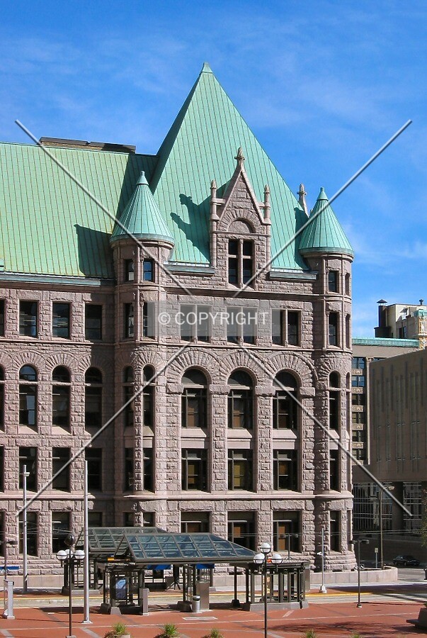 Southeast corner from the Hennepin County Government Center