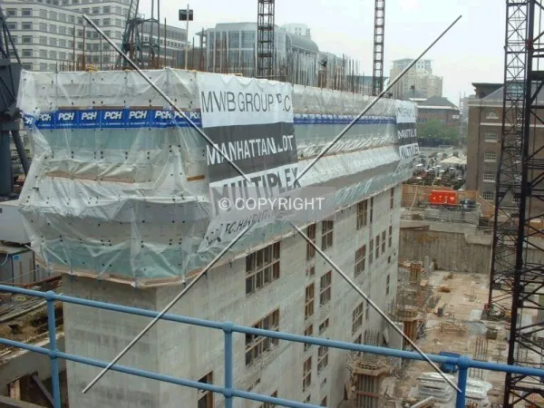View of the concrete core - not visible just a few weeks ago