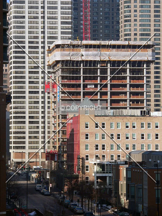 View to the north from Wacker Drive
