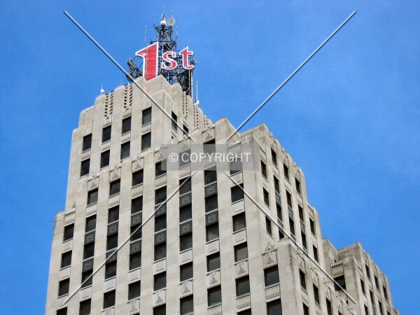 Top floors from atop the Capitol City Plaza Ramp