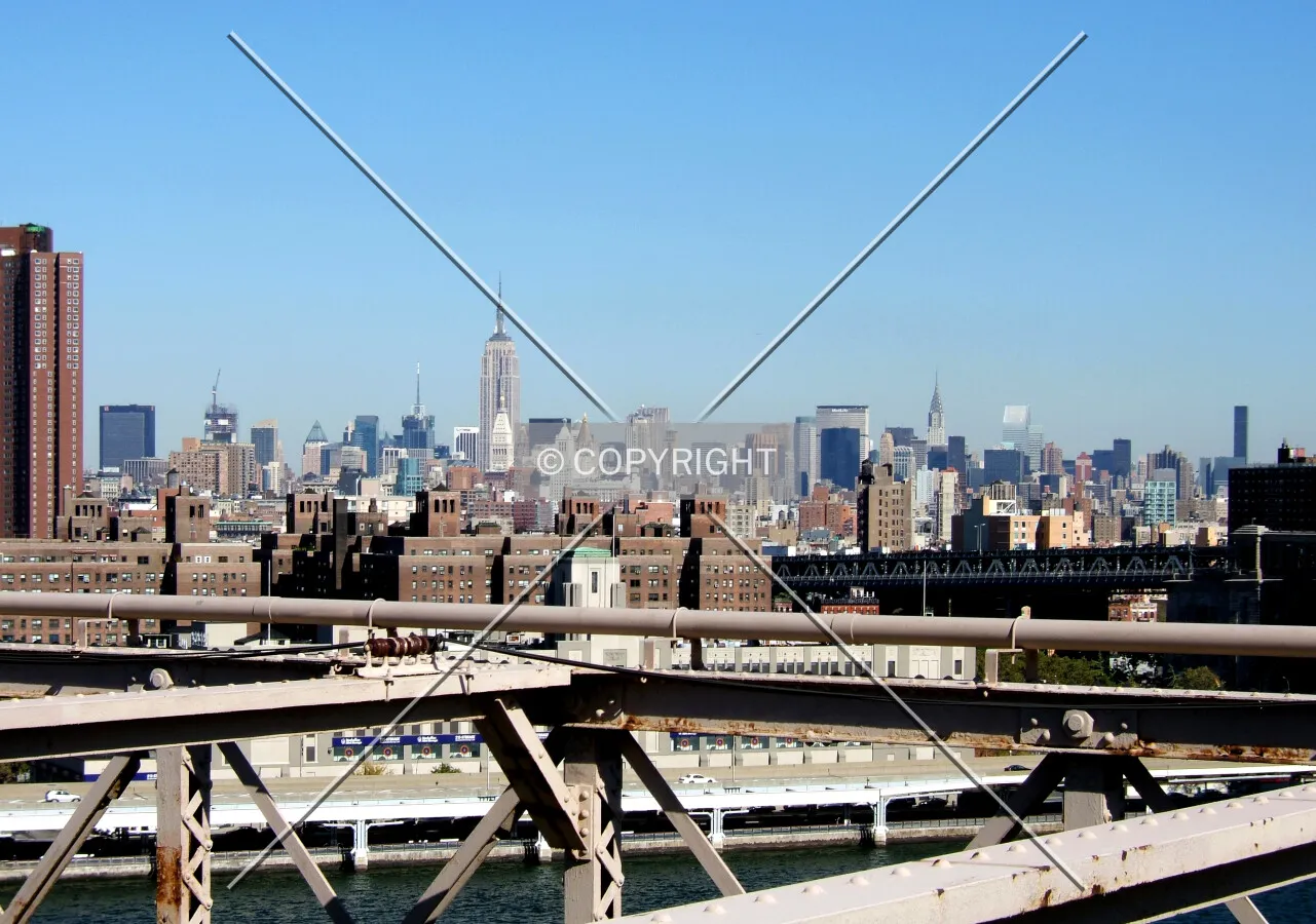 View northeast from the Brooklyn Bridge