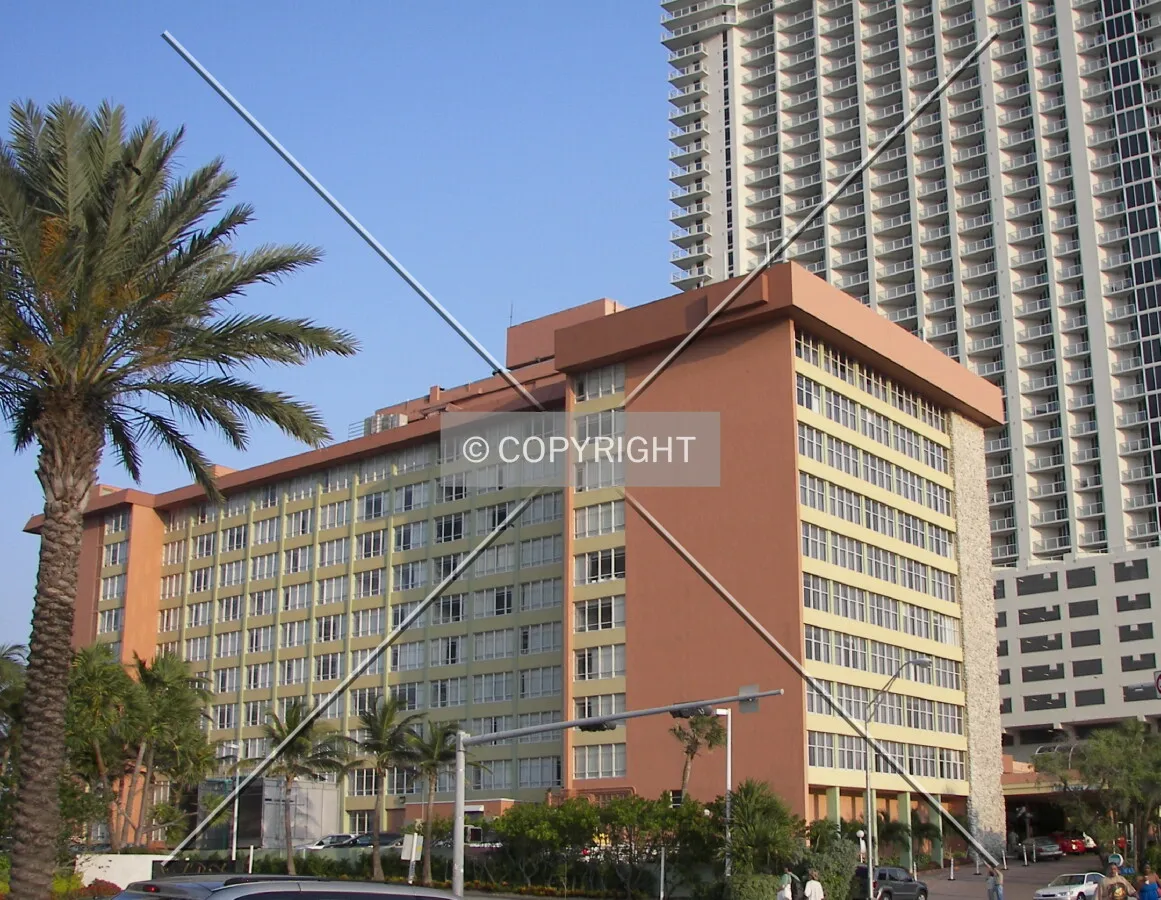 View from the northwest on Collins Avenue