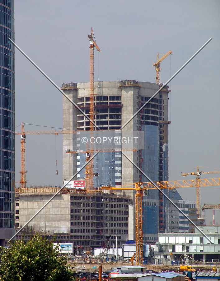 Distant view from across Moskva River