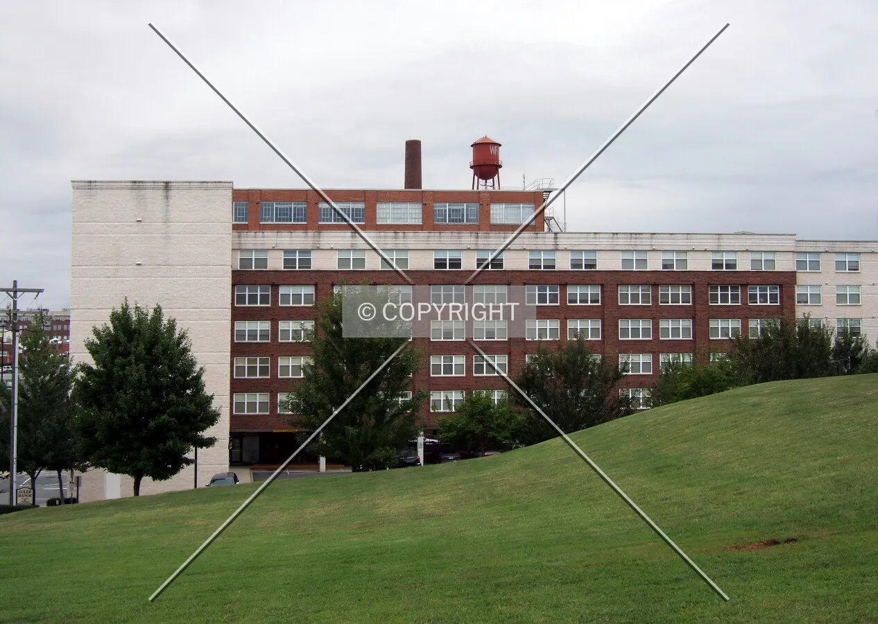 View from the northeast on Patterson Avenue
