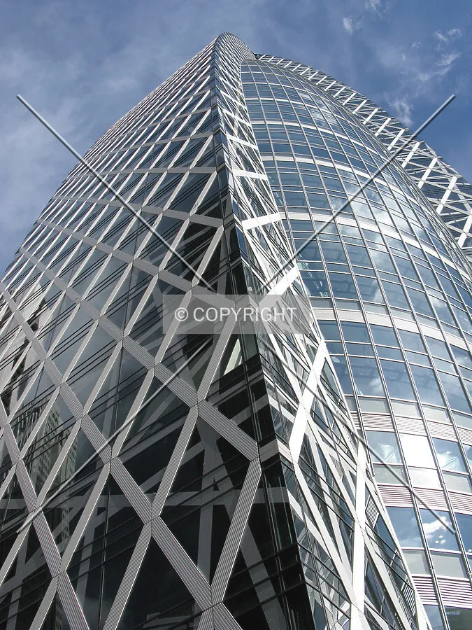 Looking up from the west