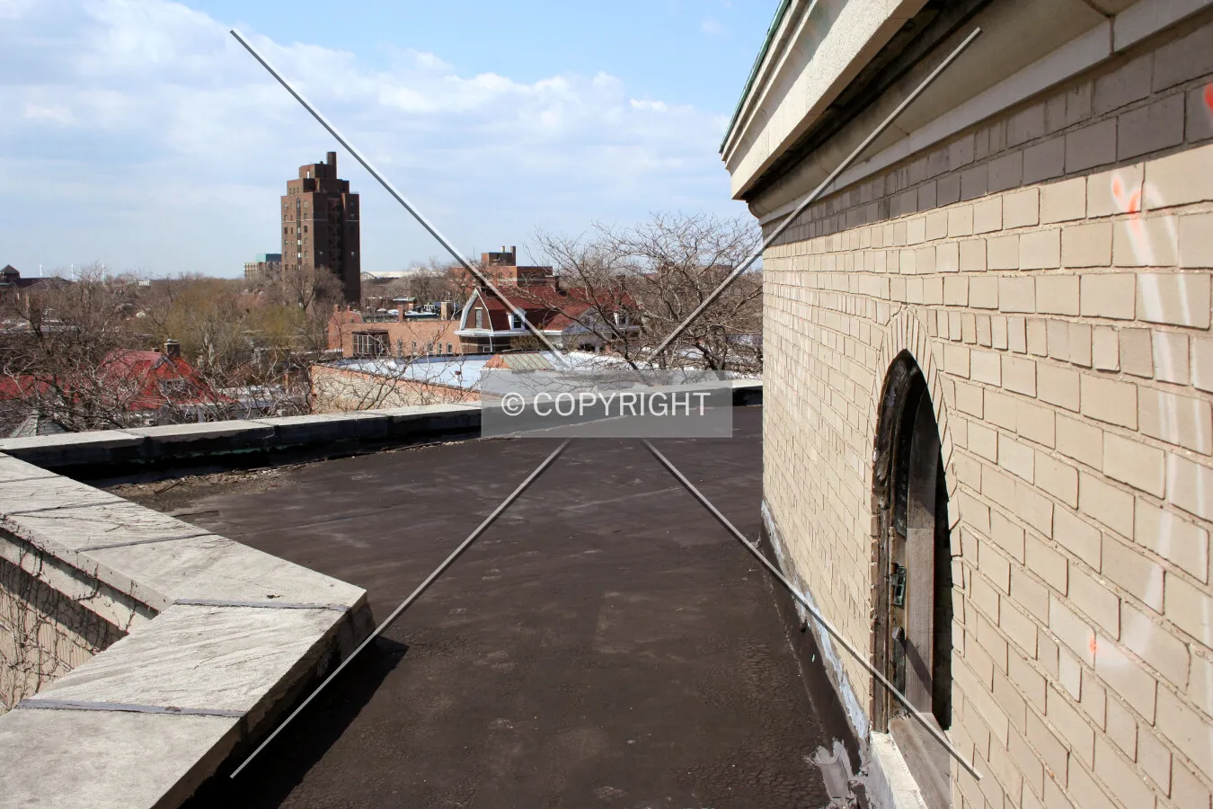 Southwest corner of the upper terrace