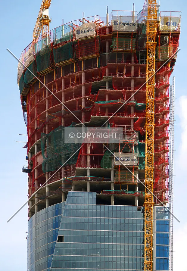Top floors as seen from the west
