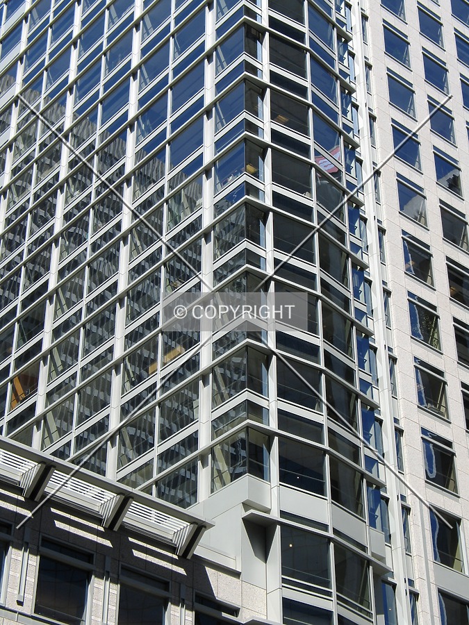 Facade detail of the southwestern corner
