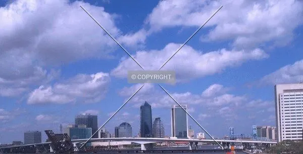The skyline from an Interstate 95 bridge
