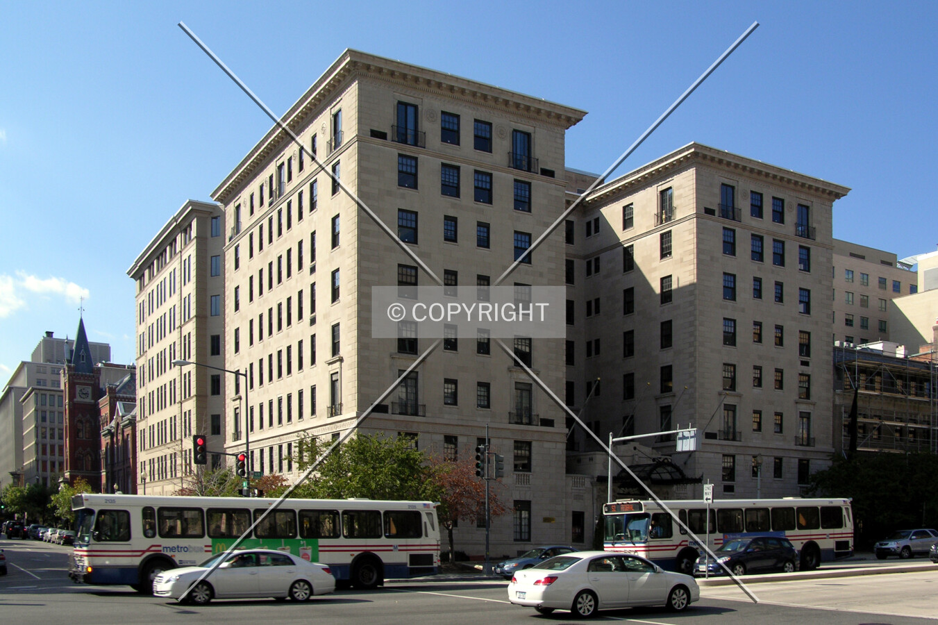 From the east across 16th Street