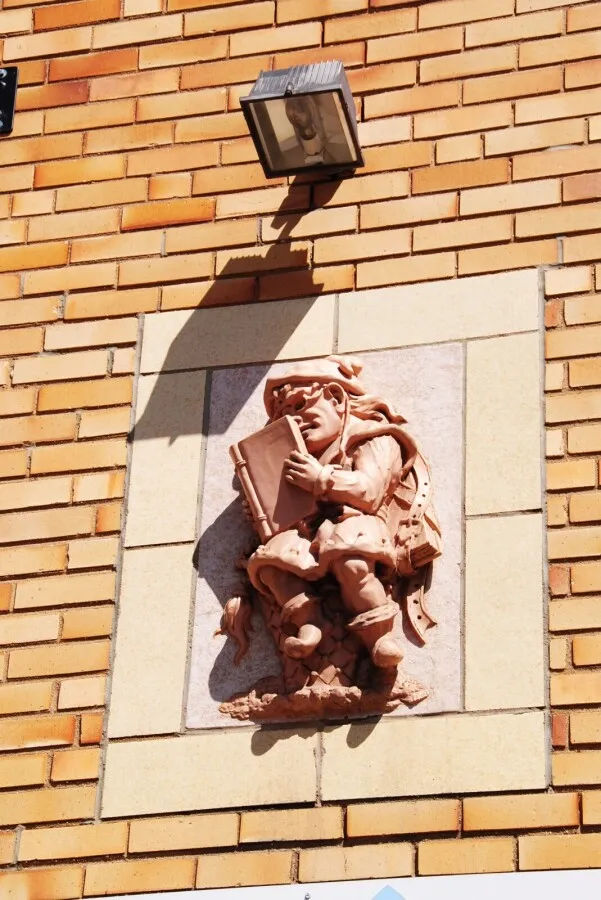 Carving over the dorway