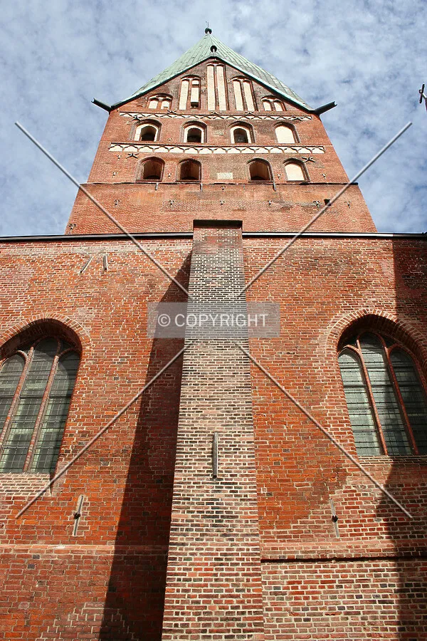 Looking up at the tower
