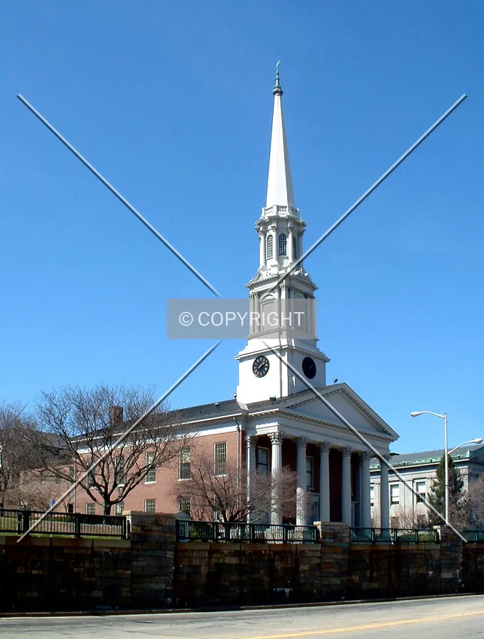 View from the southeast across Main Street
