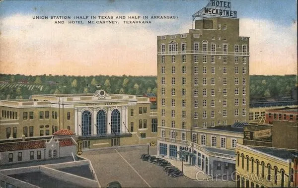 Vintage postcard view