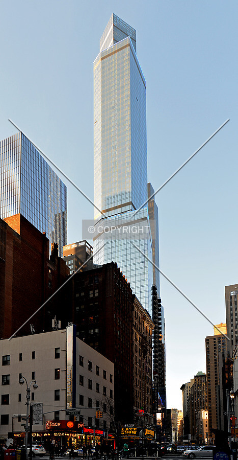 View from the south at Broadway and 53rd Street