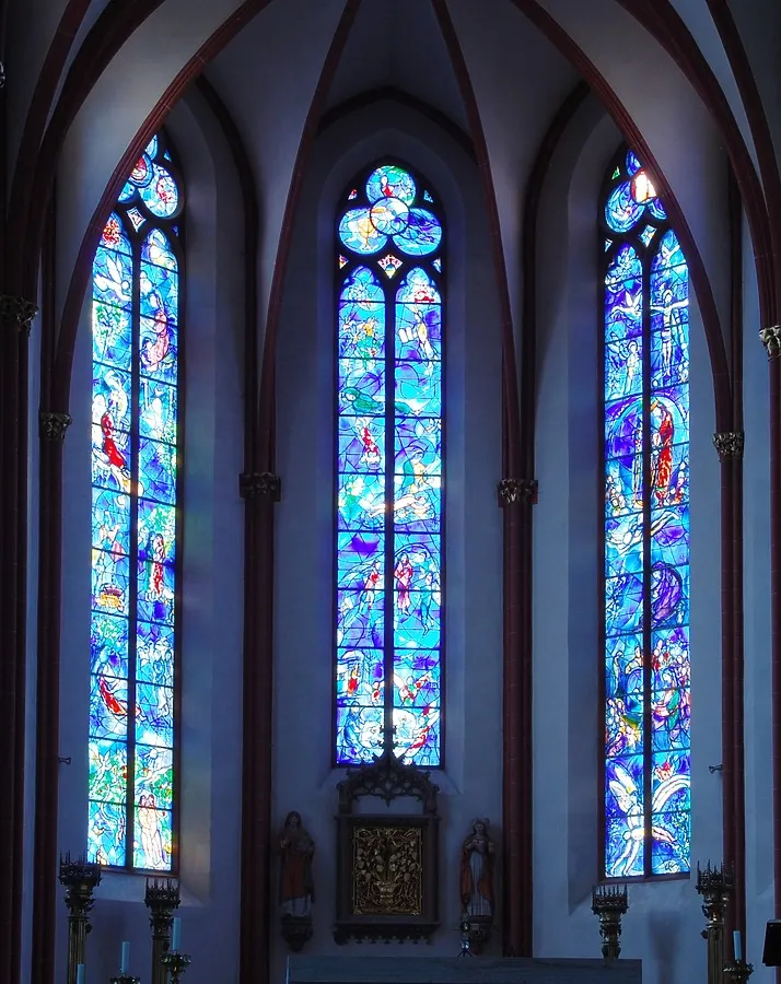 Stained glass windows by Marc Chagall