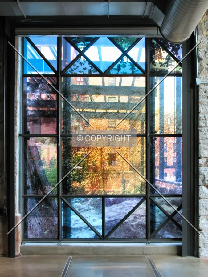 South window on the east side
