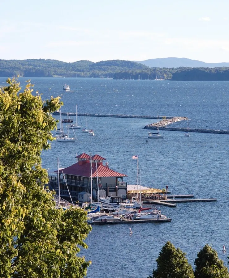 View over Lake Champlain