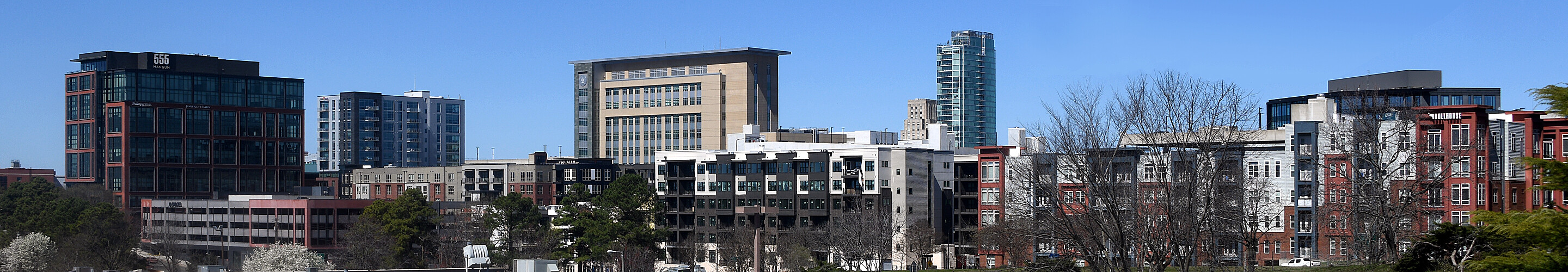 Downtown from the southeast