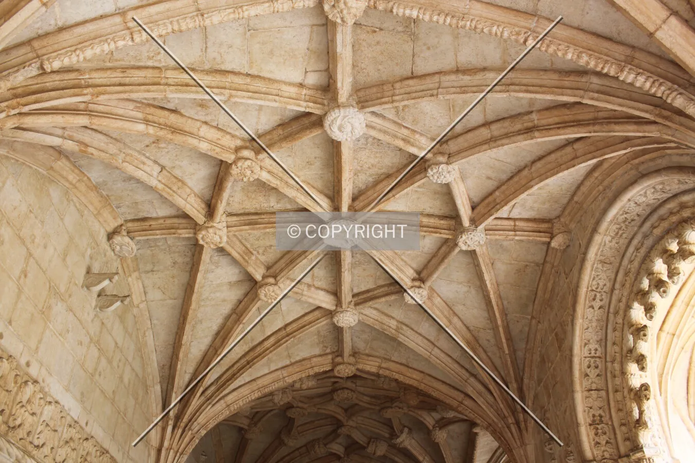 Detail of the ceiling