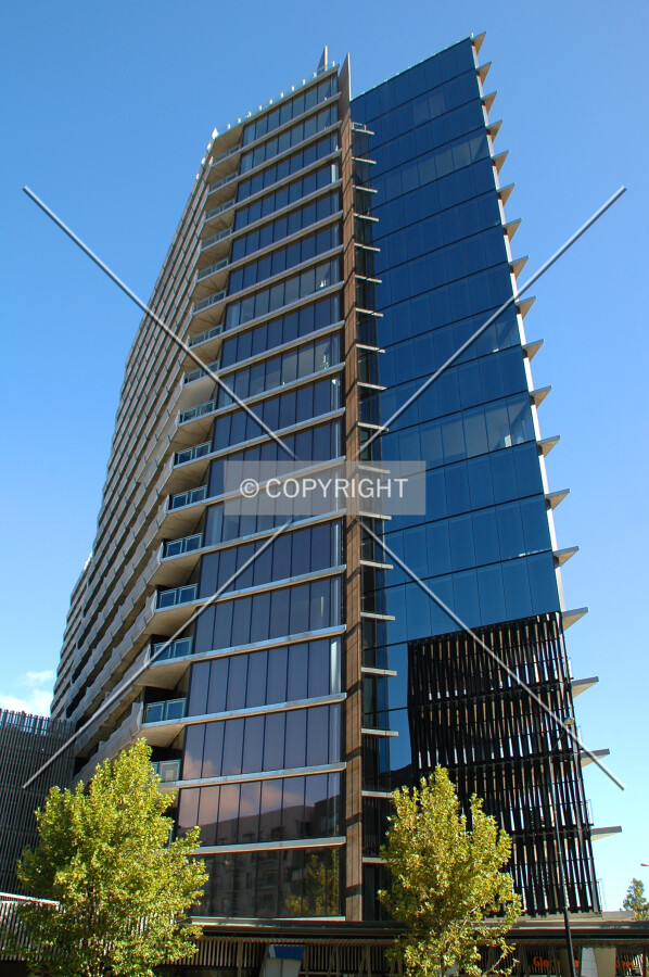 Looking up the north side