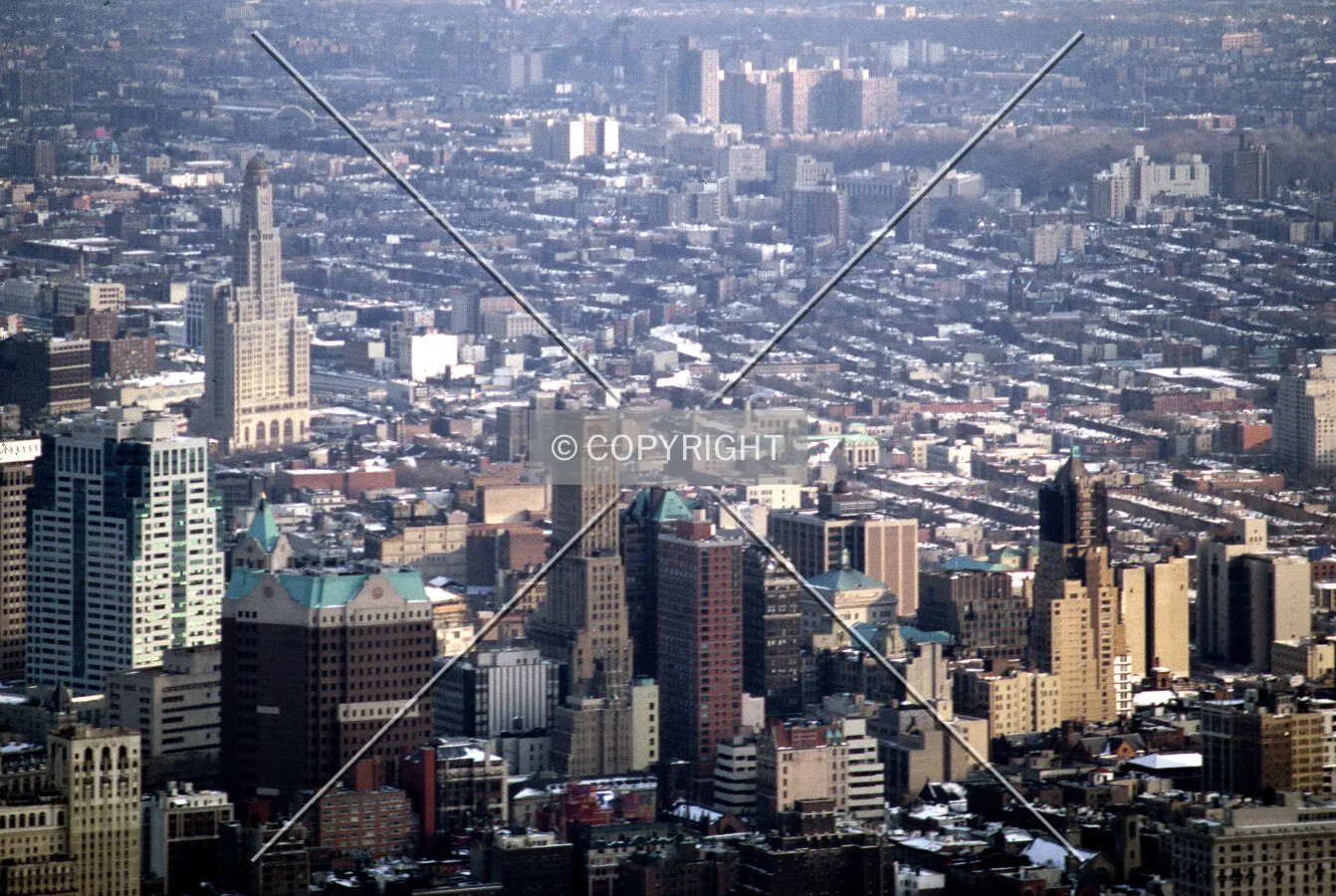 View southeast from the World Trade Center