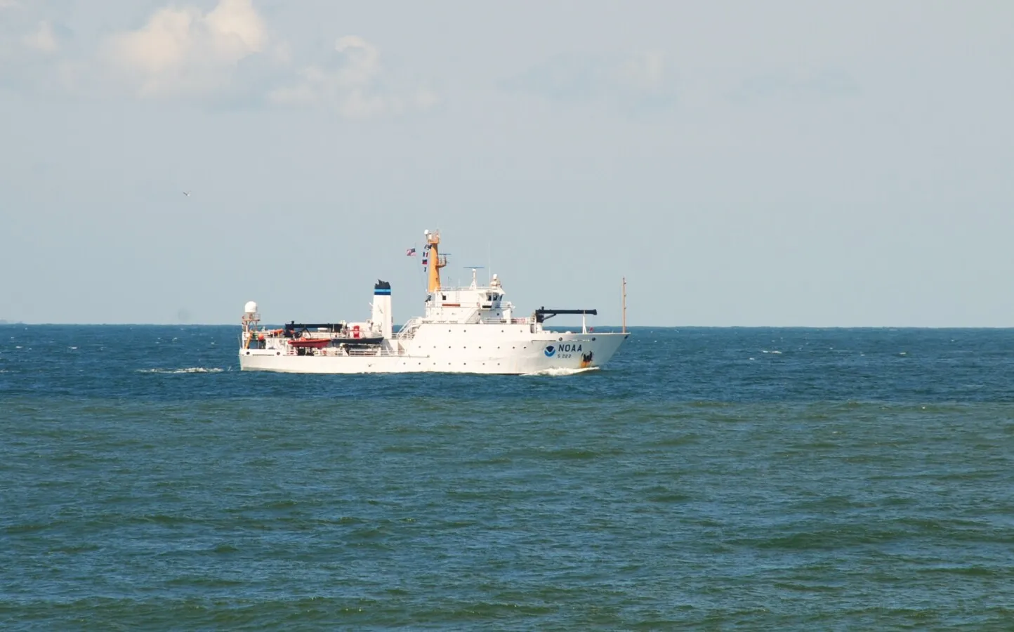 Vessel traffic at the mouth of Chesapeake Bay