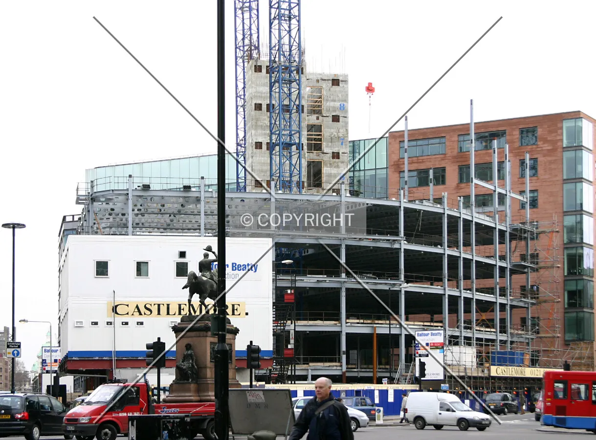 View northeast from New Fetter Lane