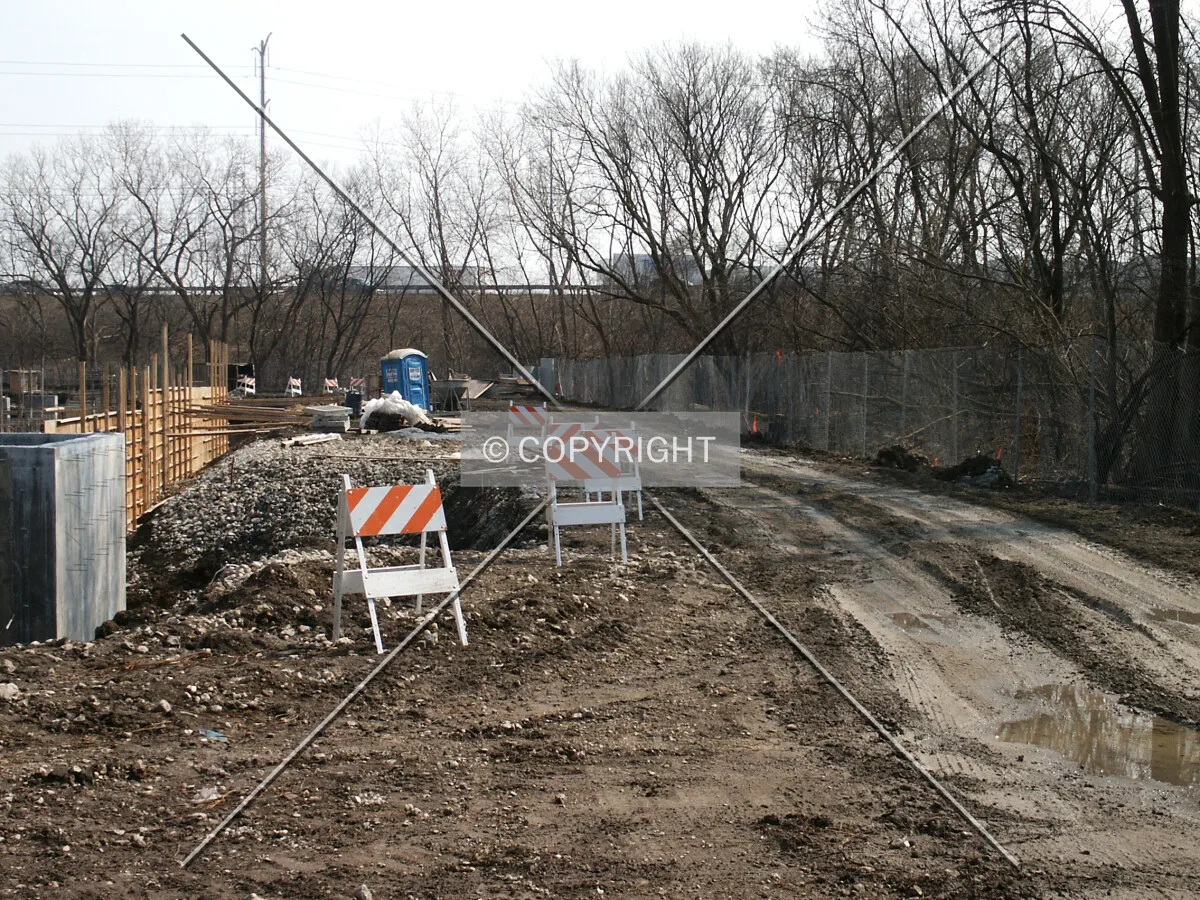 Southern edge of the site