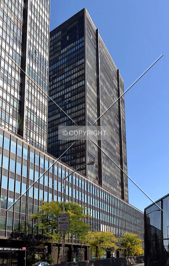View from the west at 1st Avenue and 48th Street