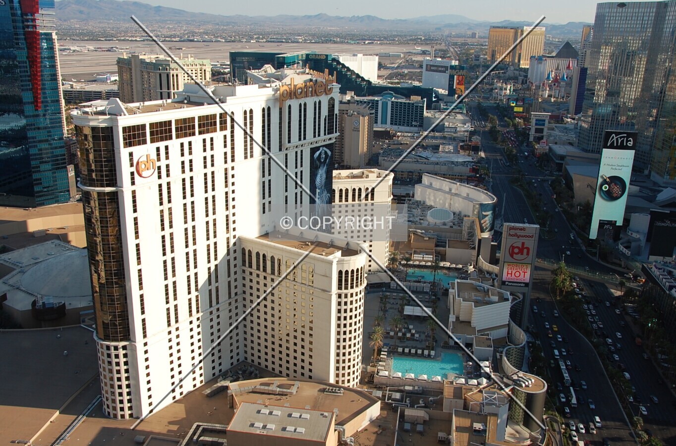 Elevated view from the north