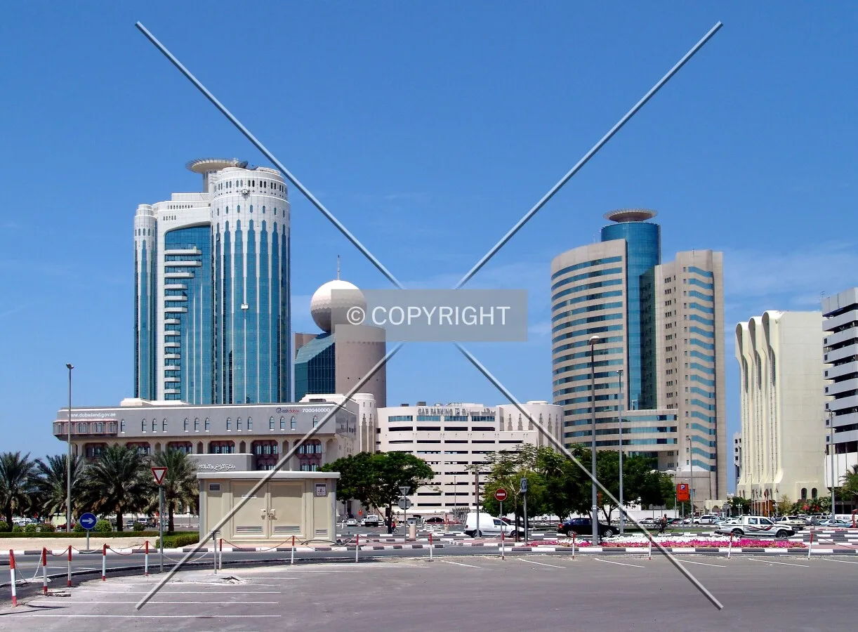 Skyscrapers in the Deira neighborhood