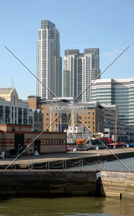 View from South Quay to the east
