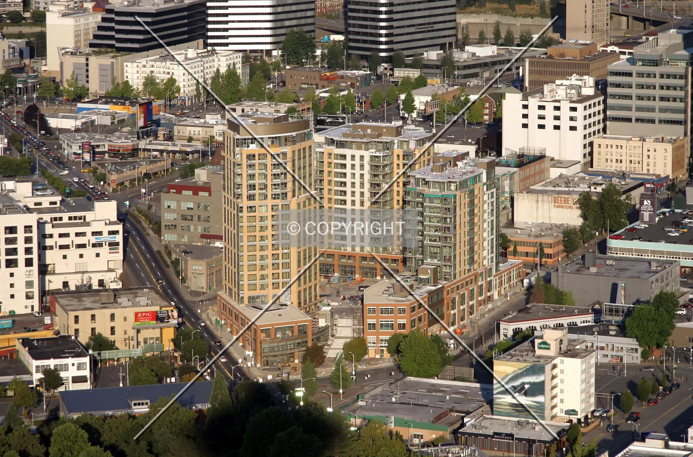 As seen from the Space Needle