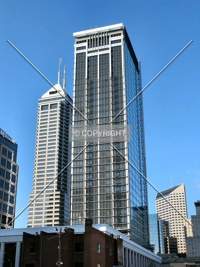 Looking up from North Alabama Street