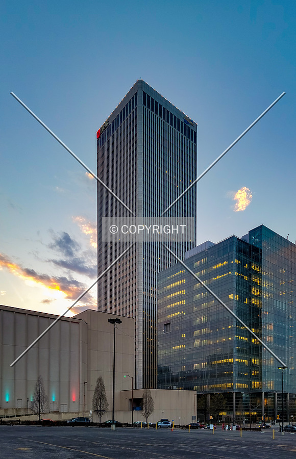 Evening view from the southeast; April 2, 2021