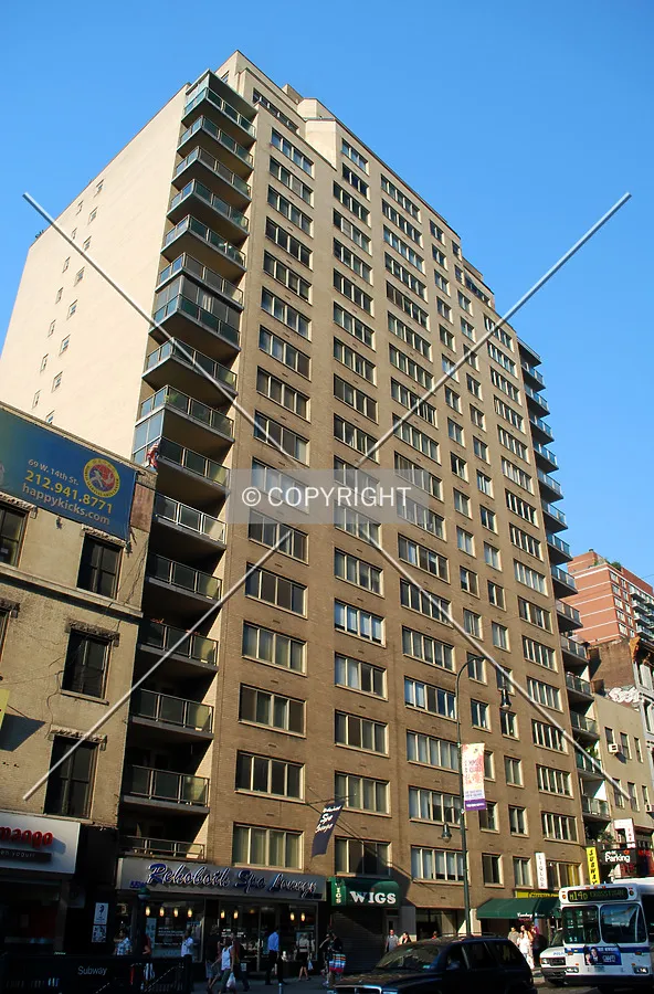Looking up from West 14th Street